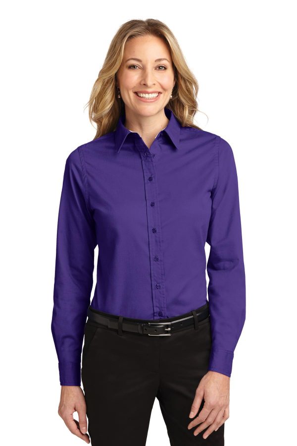 Port Authority Ladies Long Sleeve Easy Care Shirt.  L608 - Image 10