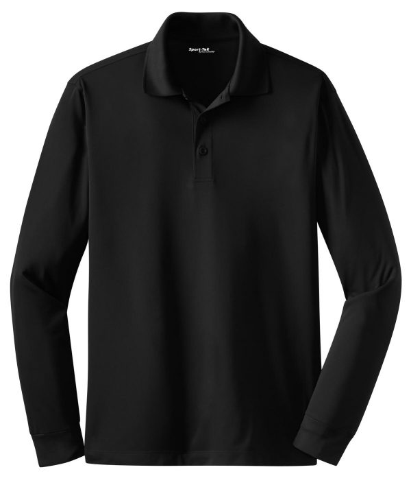 Sport-Tek Long Sleeve Micropique Sport-Wick Polo. ST657 - Image 3