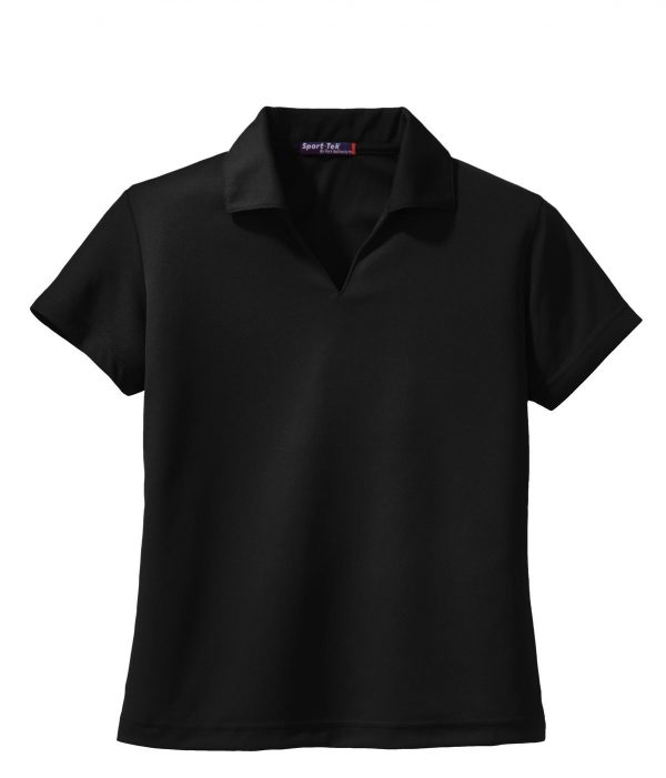 Sport-Tek Ladies Dri-Mesh V-Neck Polo.  L469 - Image 3